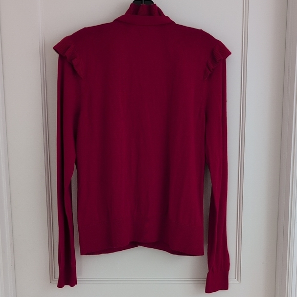 CAbi Cavalier Cardigan #4284 NWT New With Tags Firebrick Red Knit Open Front M - Picture 3 of 4